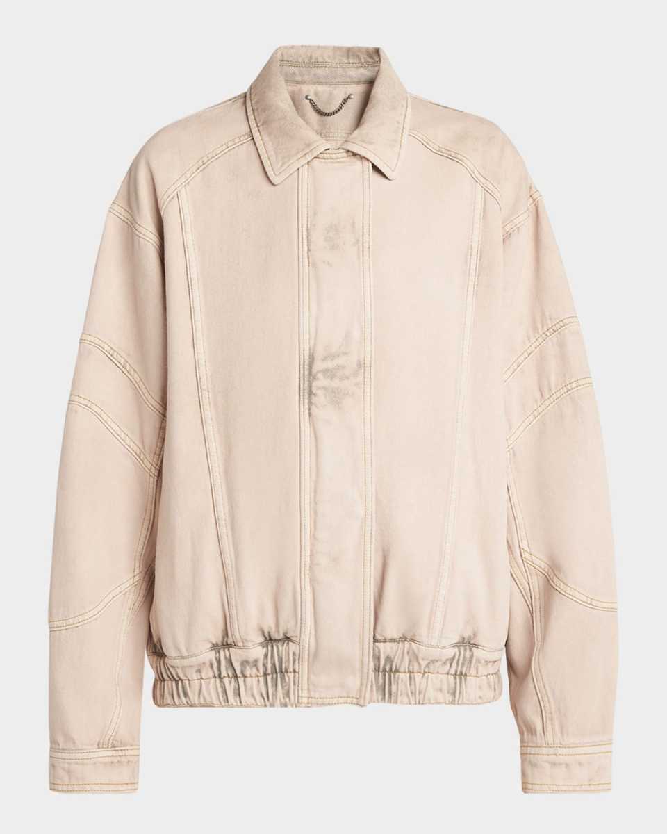 Nancy Denim Bomber Jacket